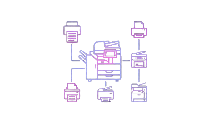 Equipos en operación - concepto risografico